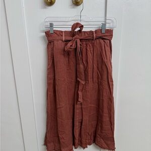 Called to Surf Terracotta Midi Skirt